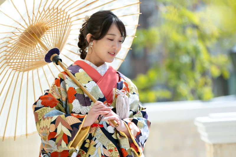 緑のエントラスで