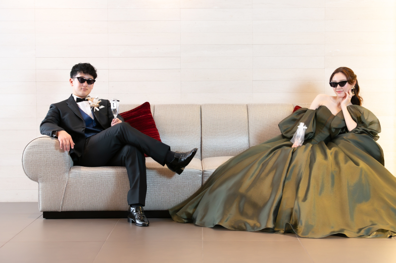 「ウェディングなのにボス感」