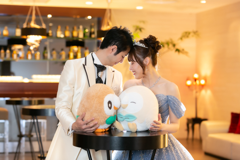 お気に入りのぬいぐるみと一緒に