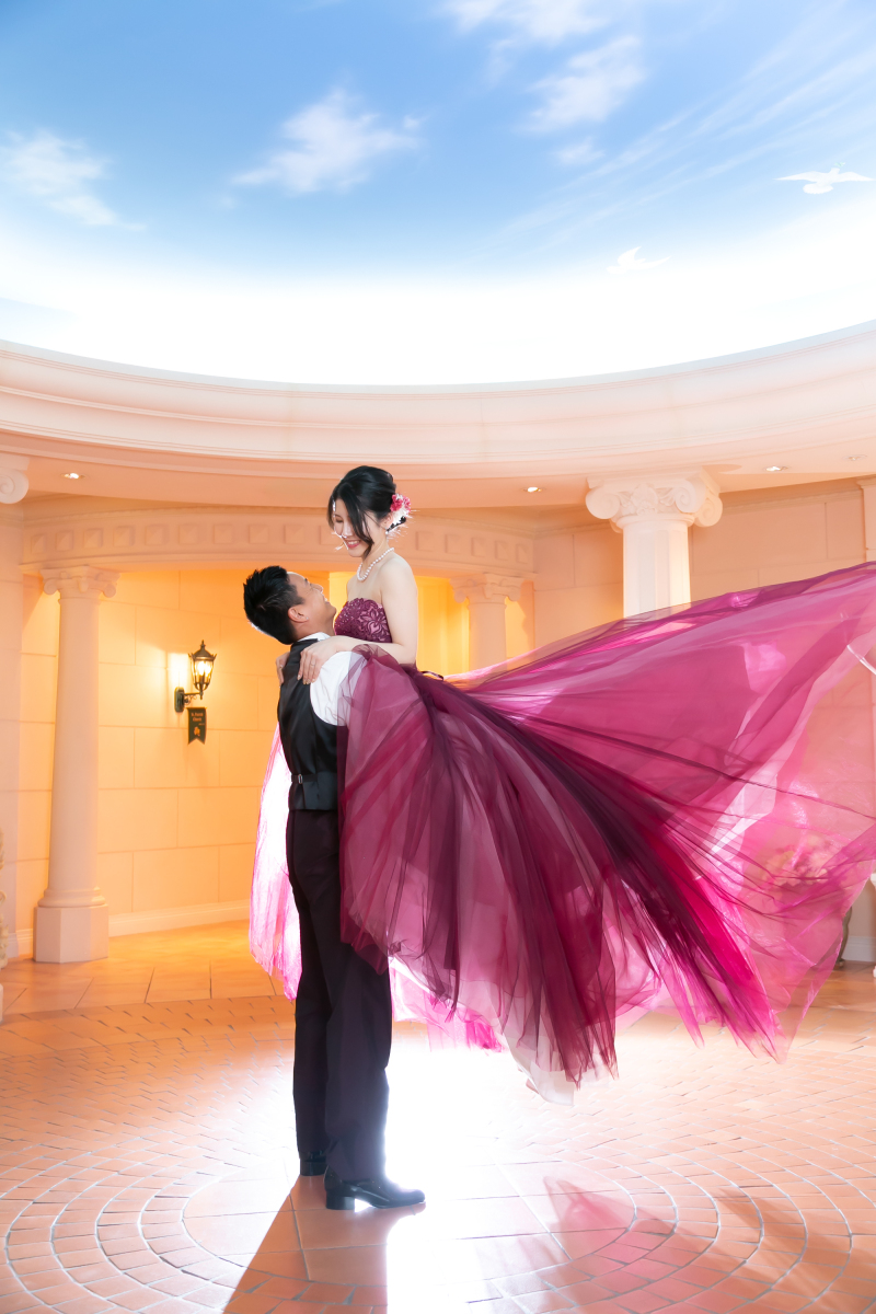 ヨーロピアンパティオにて持ち上げショット