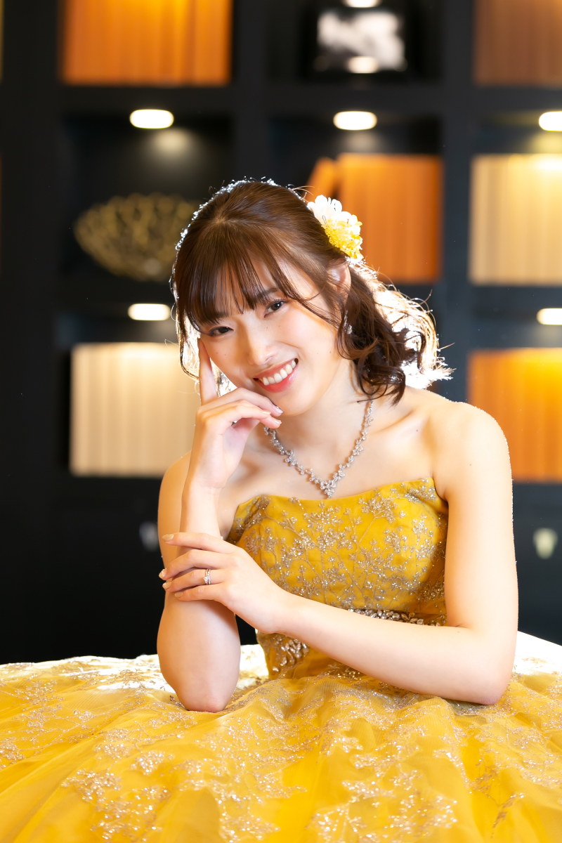 ご新婦様もソロで撮ります。