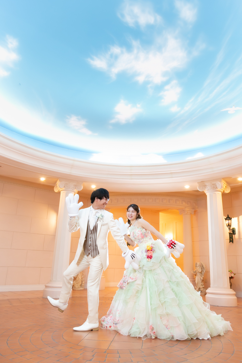 青空のパティオ行進