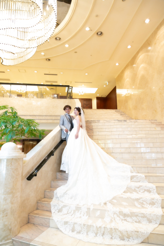 大階段での撮影