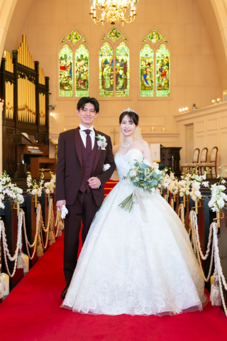 【最安値】♡チャーチ撮影プラン♡バージンロード22m、天井12mの大聖堂で撮影　
