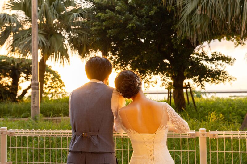 ラストは寄り添いバックショット