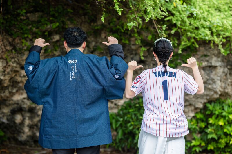 おふたりらしいユニホームなども持込自由！