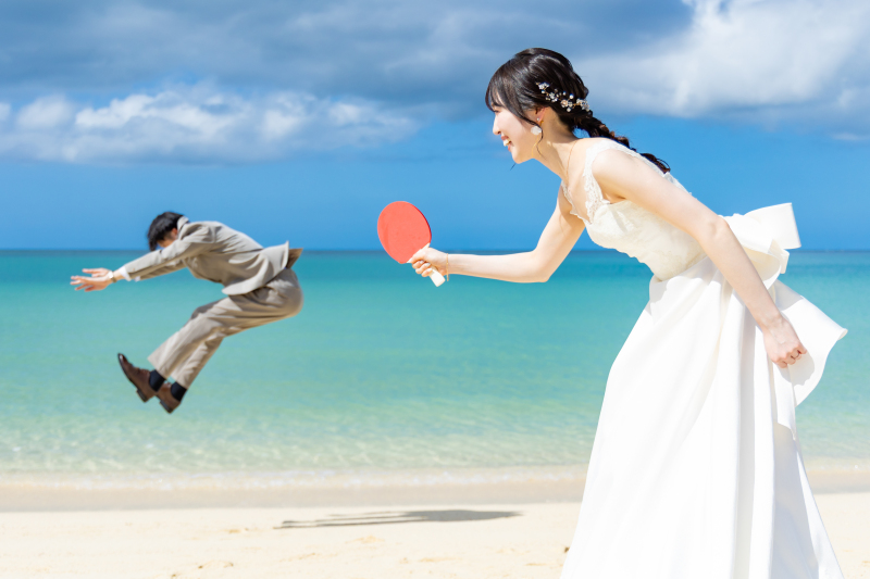 遊び心満載のスマイルショット