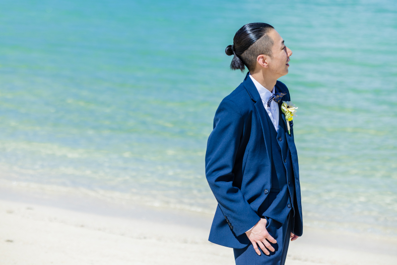 新郎様のソロショット