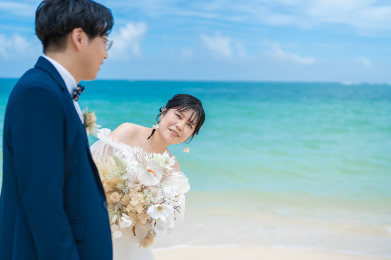 新郎様からひょっこりと