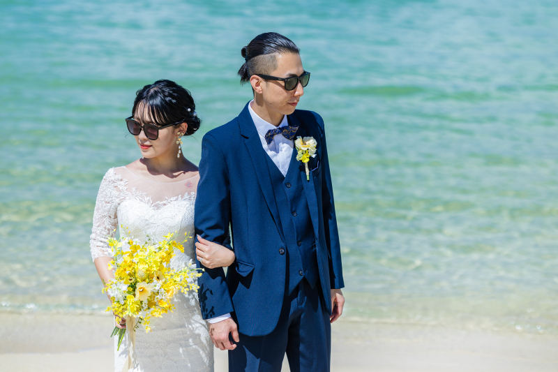 サングラスをかけてクールに決める!