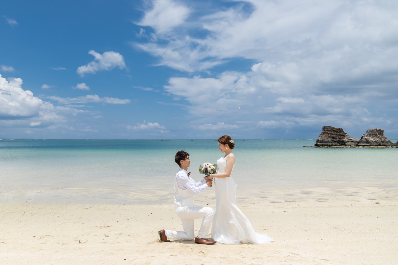 ロマンチックなプロポーズショット