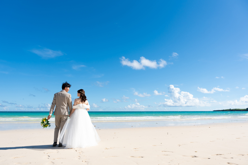 青い海と白い砂浜