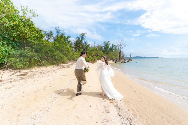 砂浜でよーいドン!
