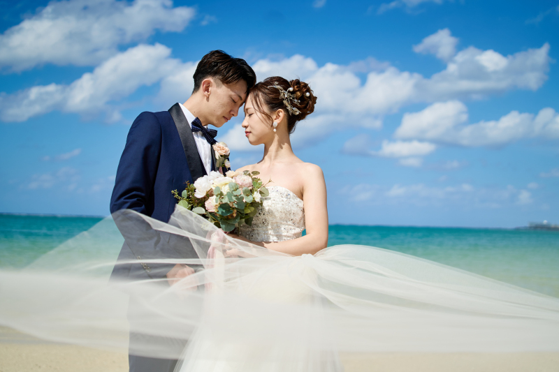 ベールを使って撮影も♪