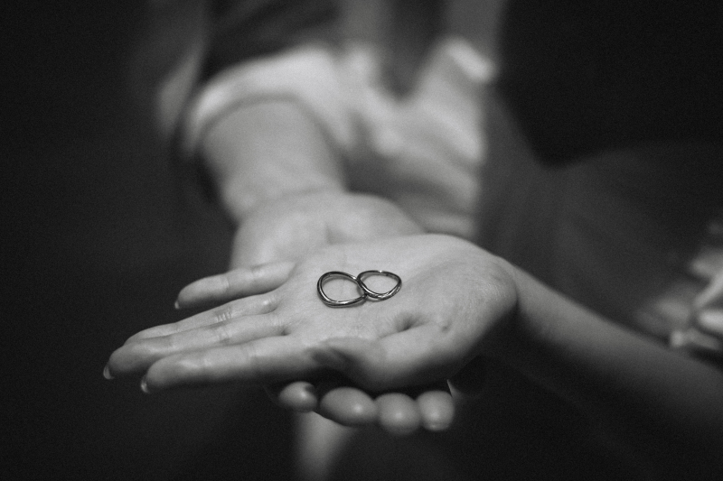 記念に残る指輪ショット