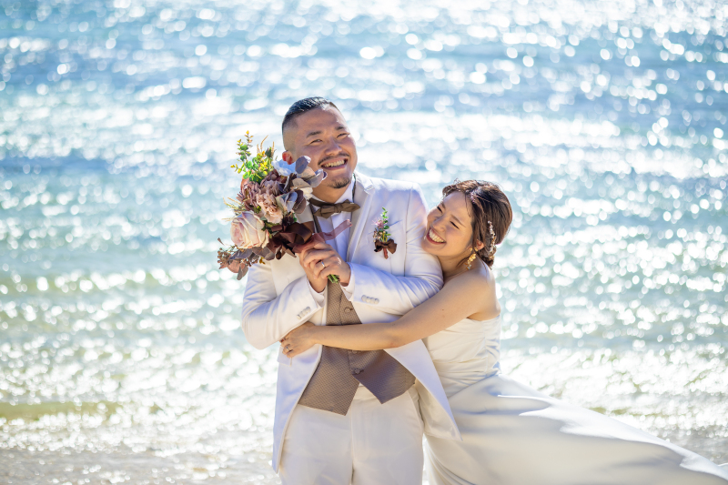 キラッキラの海とキラッキラの笑顔。