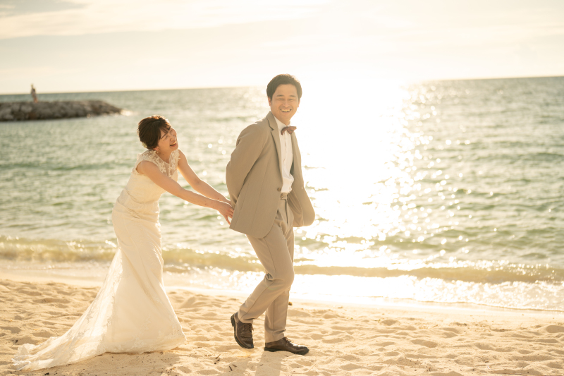 【沖縄本島・宮古島・石垣島どこでもOK】＼ビーチ&サンセット撮影♪／衣裳選び放題70カット93,500円★4～6月も間に合う！