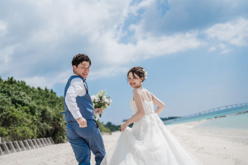 【宮古島・石垣島_この夏だけの特別プラン】8月・9月撮影限定!ビーチ&グリーンフォト50カット♪衣裳選び放題&ヘアメイク全て込!
