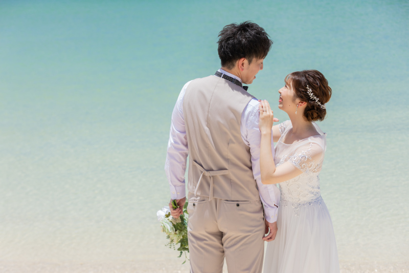 【沖縄本島】\11月~1月もまだ間に合う!/憧れのビーチフォト50カットを5.5万円で叶えられる♪衣装選び放題&プロヘアメイク付