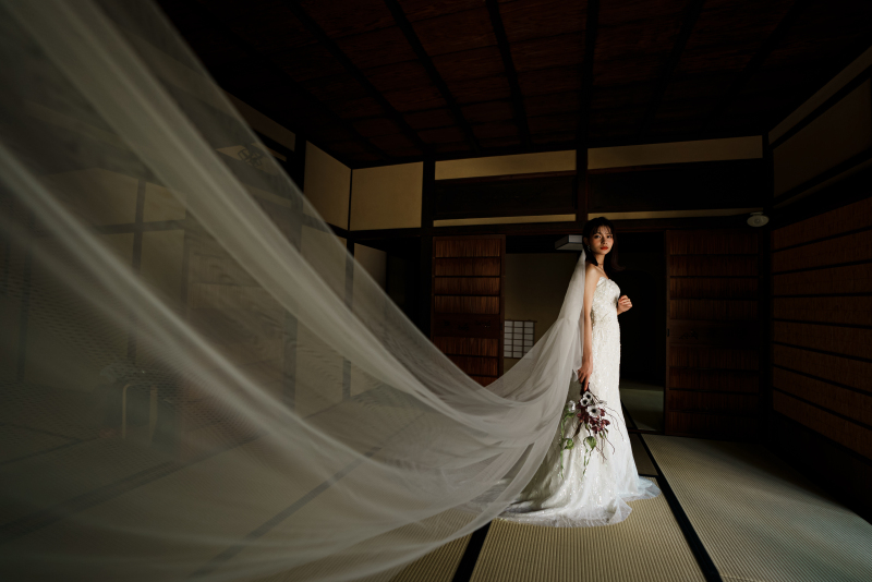 ソロウェディングフォト◆洋装×スタジオ30分撮影◆ 衣装・ヘアメイク・ブーケ・全データ付き