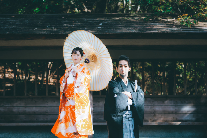 和装×ロケーション撮影60分◆えらべる白無垢/色打掛/引き振袖・ヘアメイク・ブーケ・全データ付き