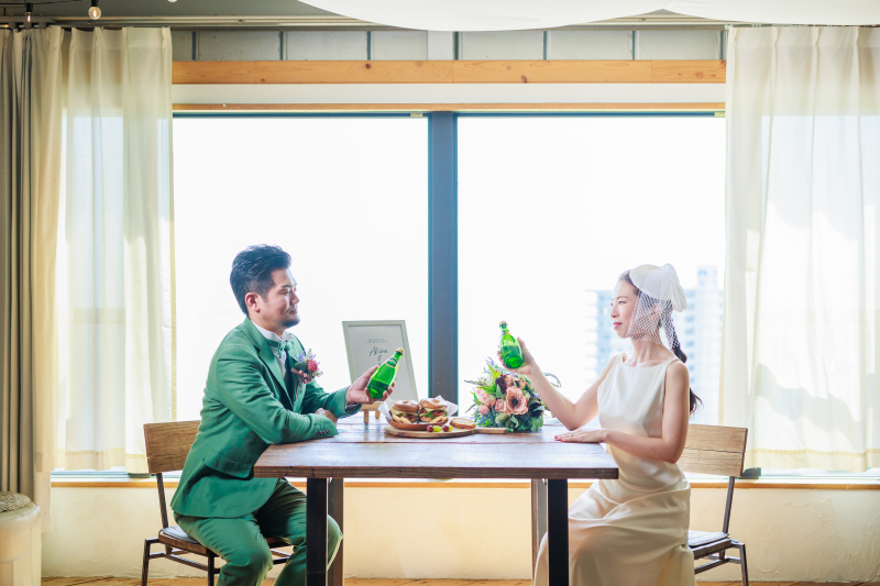 【淡路島】洋装×ロケーションフォト◆衣装・ヘアメイク・ブーケ・全データ付き