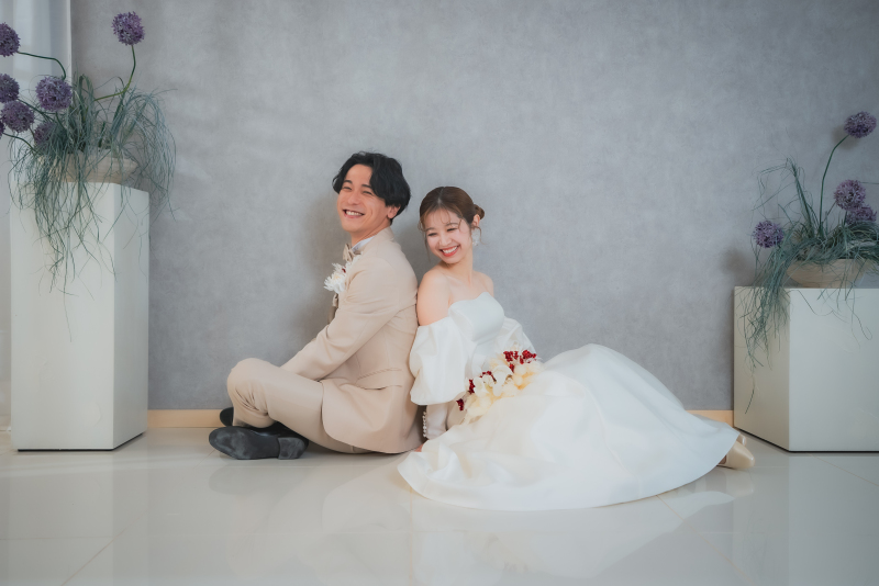 【土日祝限定】¥110,000▸¥88,000 洋装×スタジオ30分撮影◆衣装・ヘアメイク・ブーケ・全データ付き