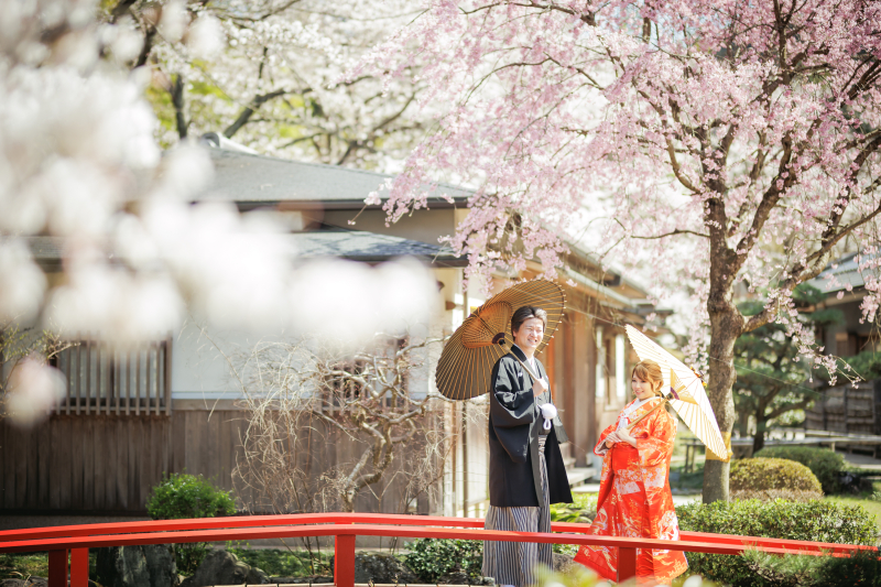見どころ溢れる【桜泉会館】和装ロケーションフォト◇自然に囲まれた隠れ邸宅≪全データ付≫