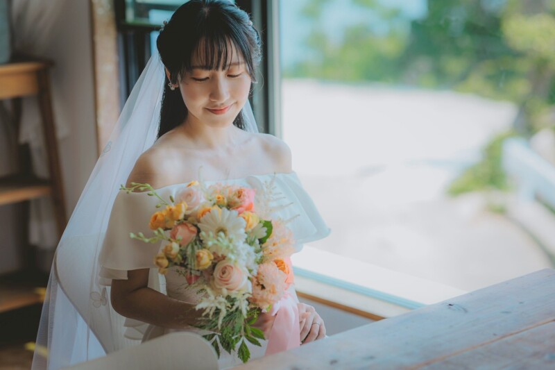 【淡路島】洋装×ロケーションフォト◆衣装・ヘアメイク・ブーケ・全データ付き