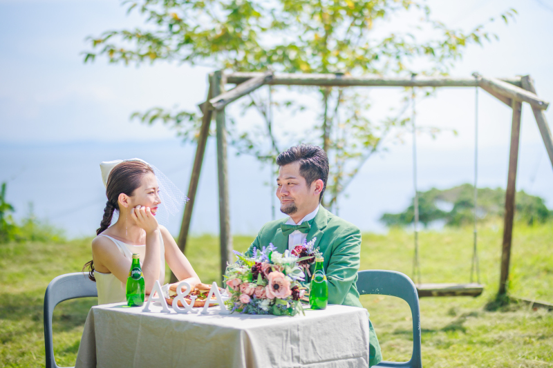 【淡路島】洋装×ロケーションフォト◆衣装・ヘアメイク・ブーケ・全データ付き
