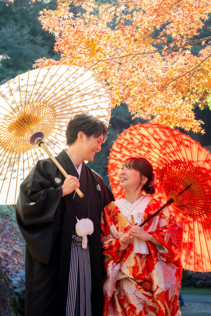 番傘を使ってナチュラルカット