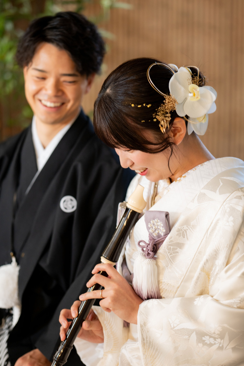 縁台に座ってナチュラルカット