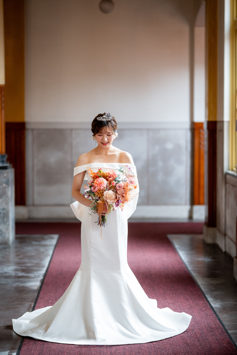 一番最初にソロカット!緊張してない神父様から♪