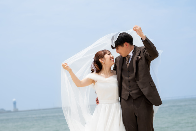 ベールを使ってナチュラルカット