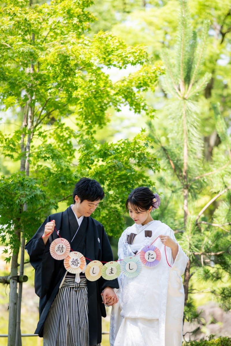 ガーランドを使って定番カット