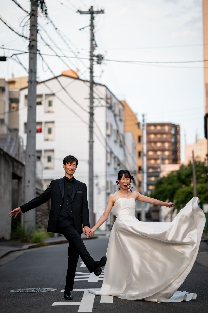 ロケーション出発前にストリートスナップ