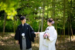 【中村公園・桐蔭】お庭付き茶室で和装フォトウェディング