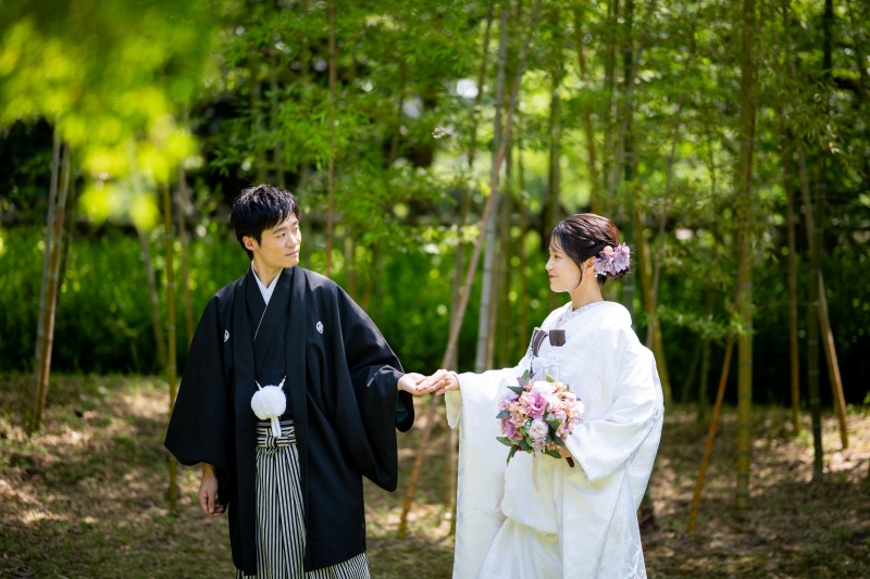 【中村公園・桐蔭】お庭付き茶室で和装フォトウェディング