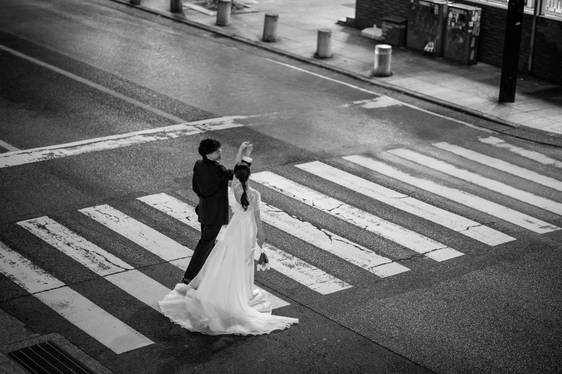 横断歩道でエスコート♪