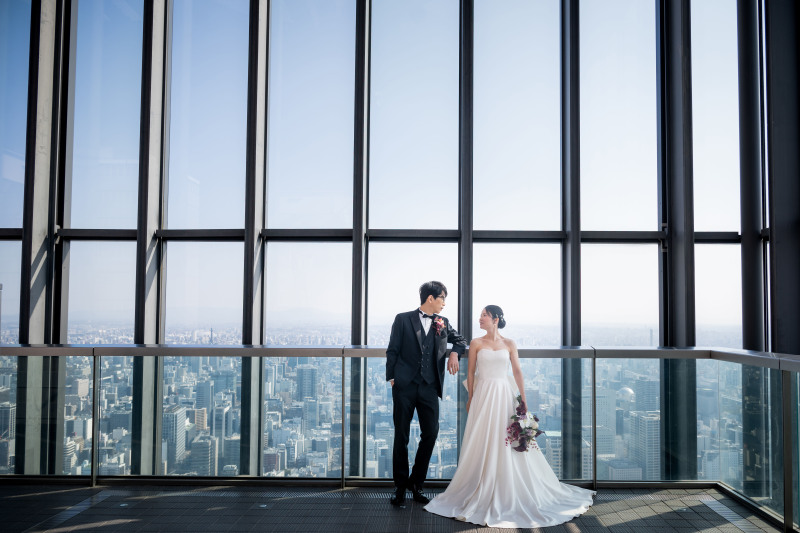 空の回廊とスタジオで洋装・和装の満足撮影♪