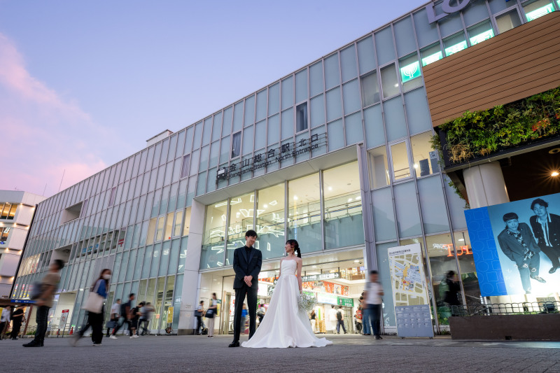 お二人の思い出の場所でロケーション撮影!