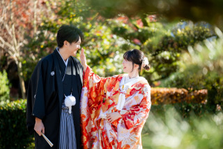 【岐阜公園】岐阜城の麓にある公園で紅葉とロケーションフォト