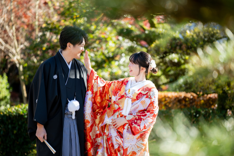 【岐阜公園】岐阜城の麓にある公園で紅葉とロケーションフォト