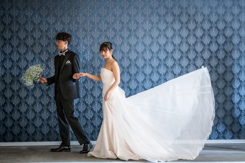 ウェディングドレスにチェンジしてエスコート