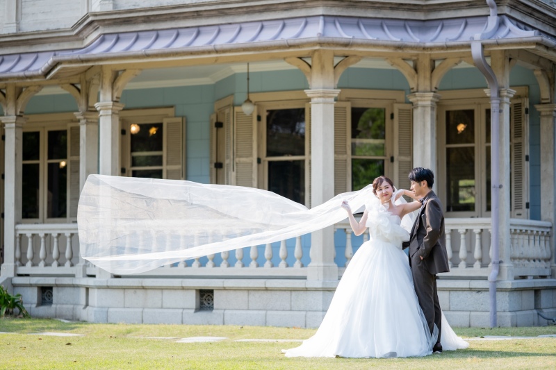 スウィートな洋館Xスウィートなウェディングドレス