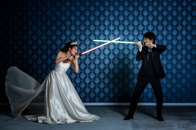 ライトセーバーと羊のショーンと一緒に“最幸の幸せを“記念に☆