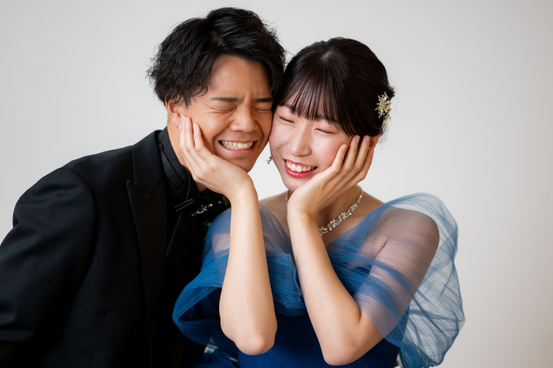 お顔くっつけショット