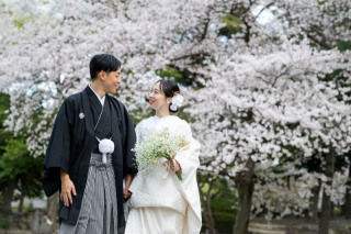 【中村公園】白無垢で桜ロケーション撮影♪