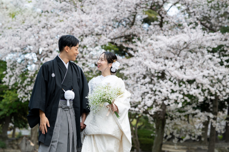 【中村公園】白無垢で桜ロケーション撮影♪