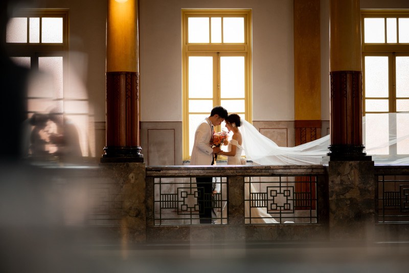 ロングベールがふわっと舞う!ベールの定番カット